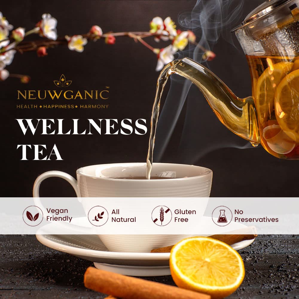 Neuwganic - De-Stress Indian Natural Wellness Tea - 100 Grams